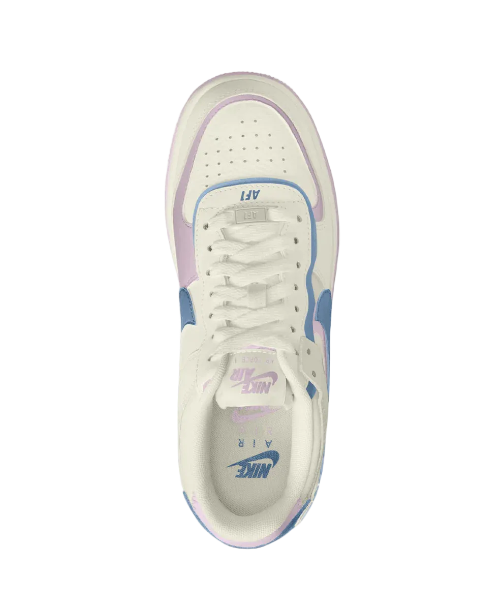 NIKE AIR FORCE 1 SHADOW (SAIL/WORK BLUE-BLEACHED LILAC)