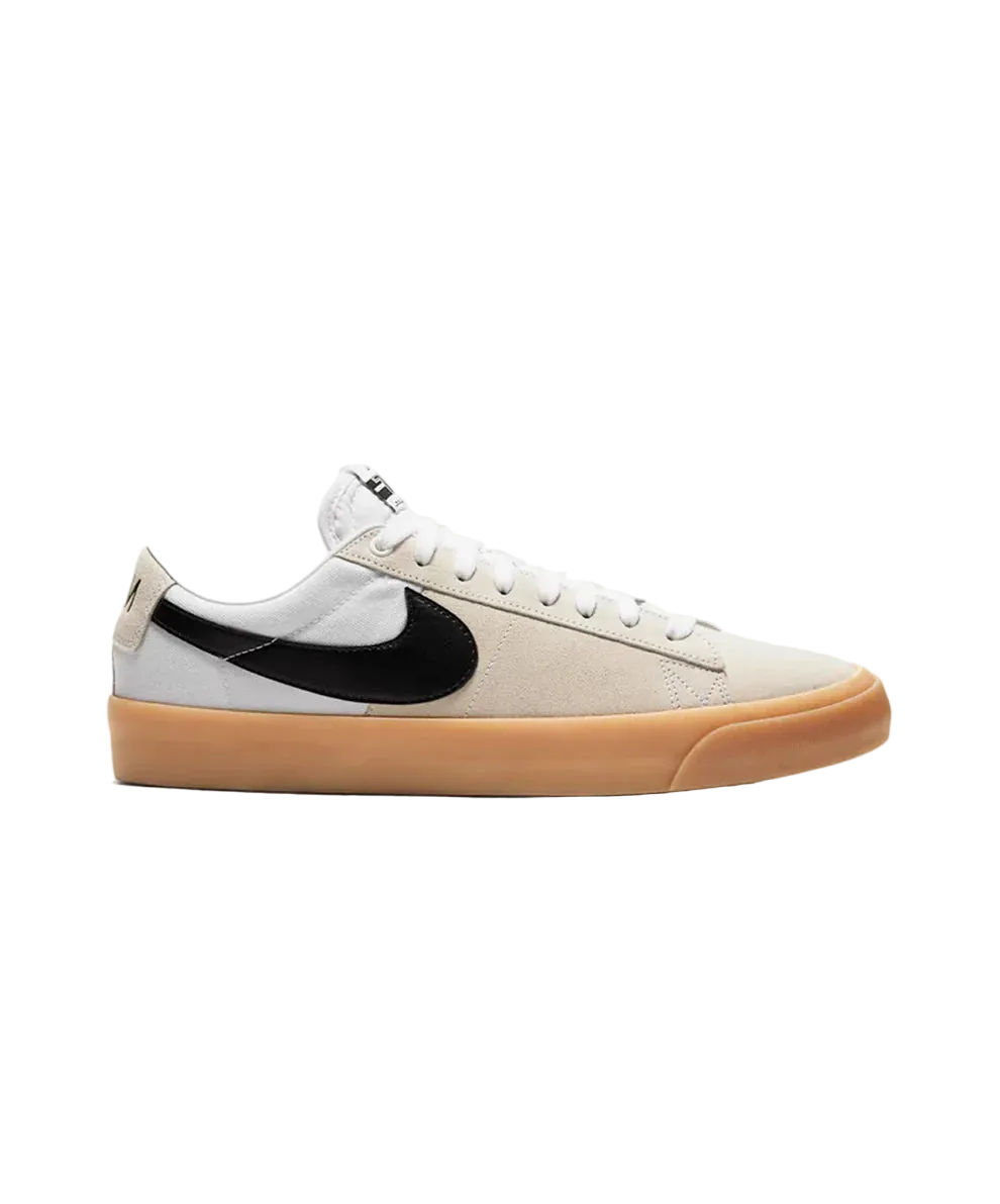 NIKE SB ZOOM BLAZER LOW PRO GT (BLACK-WHITE-WHITE)