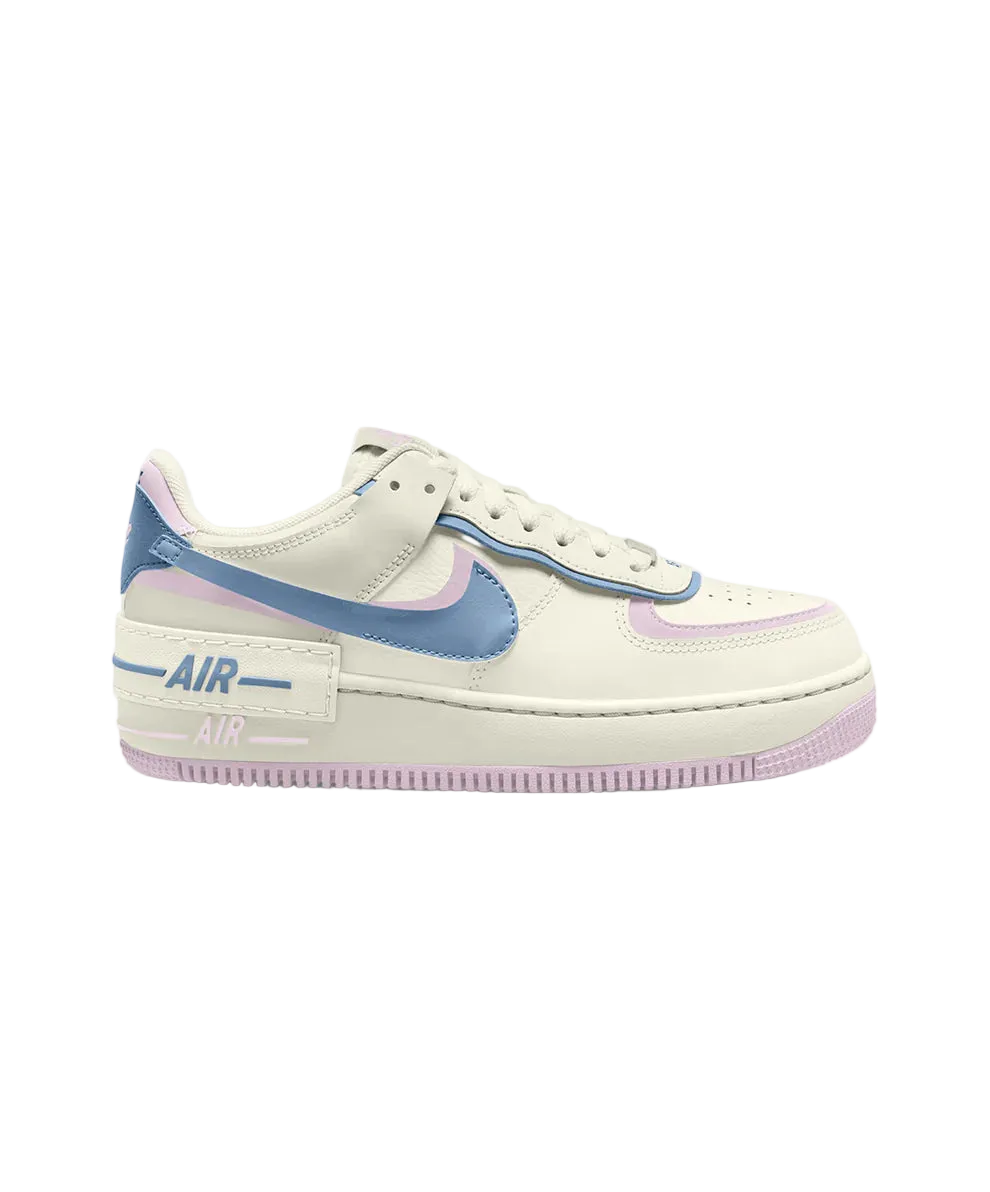 NIKE AIR FORCE 1 SHADOW (SAIL/WORK BLUE-BLEACHED LILAC)