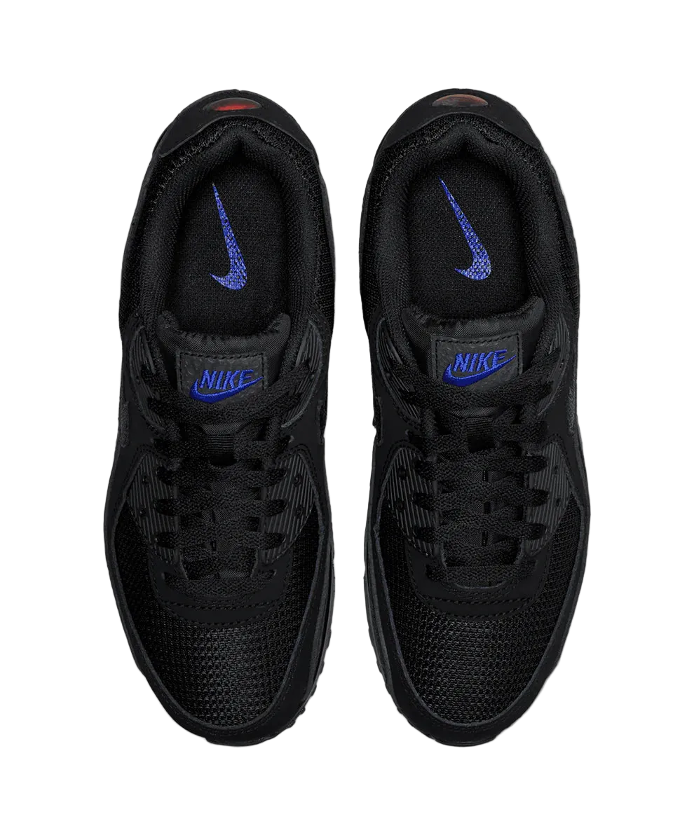 NIKE AIR MAX 90 (BLACK-DK SMOKE GREY-OLD ROYAL)