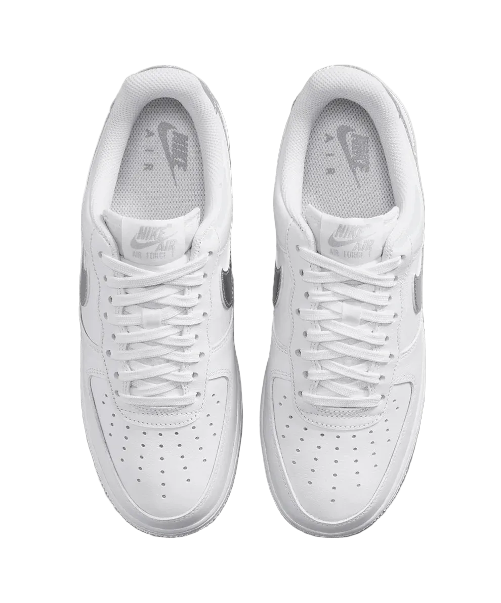 NIKE AIR FORCE 1 '07 SE (WHITE/METALLIC SILVER)