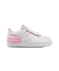 NIKE AIR FORCE 1 SHADOW WHITE-PINK RISE-METALLIC SILVER