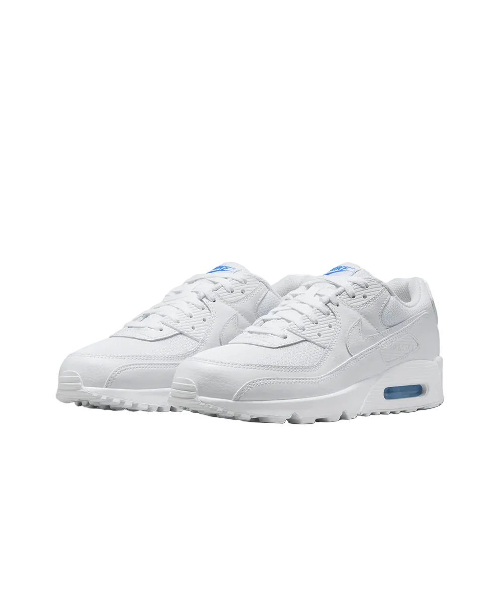 NIKE AIR MAX 90 (WHITE/BLUE CRYSTAL)
