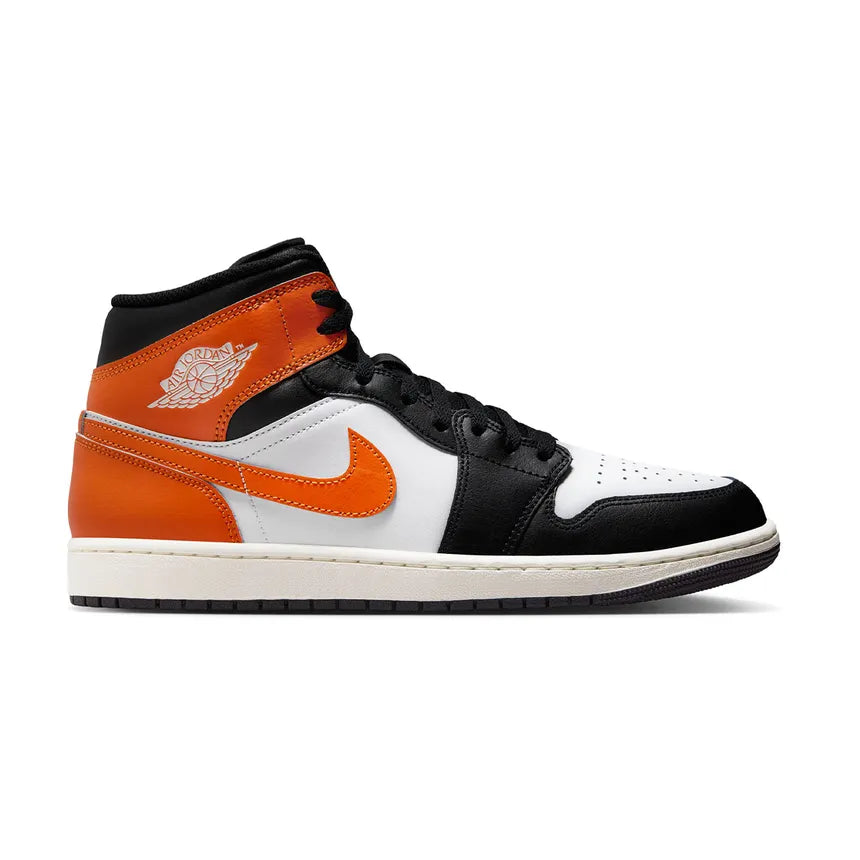 Air Jordan 1 Mid Black Toe Starfish