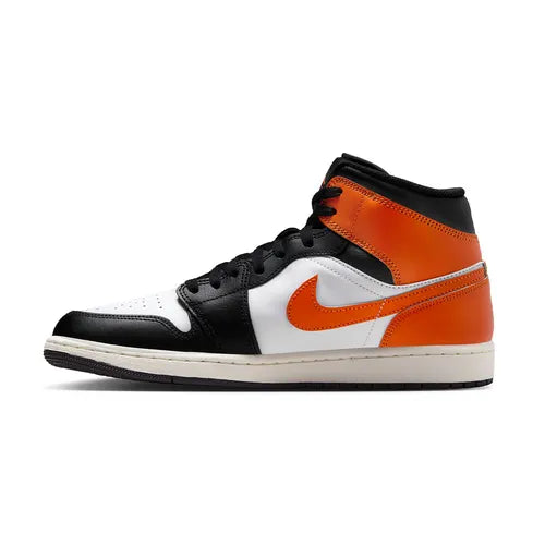 Air Jordan 1 Mid Black Toe Starfish