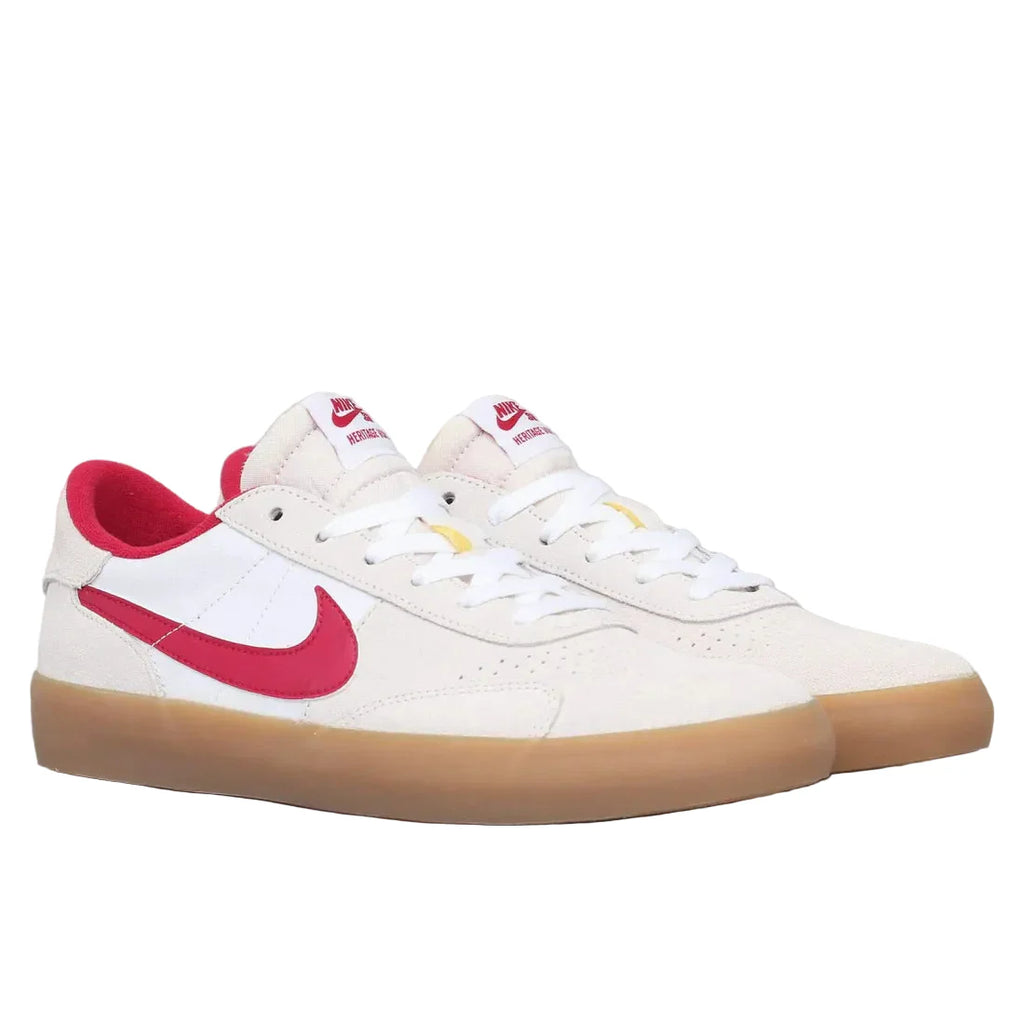 Nike SB Heritage Vulc Summit White Cardinal Red